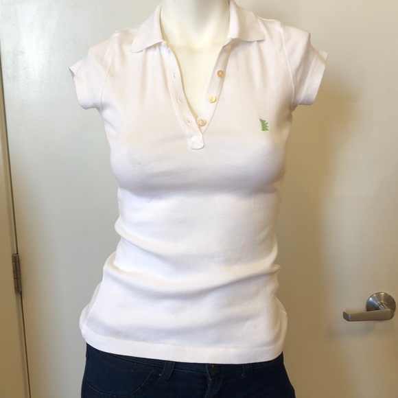 Tops - JUICY COUTURE COLLARED WHITE SHIRT SIZE MEDIUM